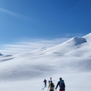 toerski lange tochten in de Alpen.